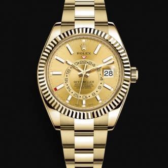 rolex sky dweller or jaune prix